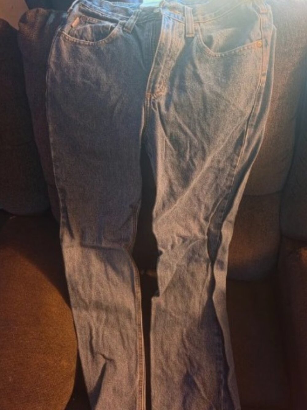 Classic Men's Blue Denim Jeans Comfortable Everyday Fit